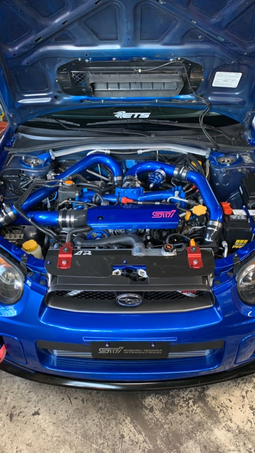 Subaru STI Engine bay