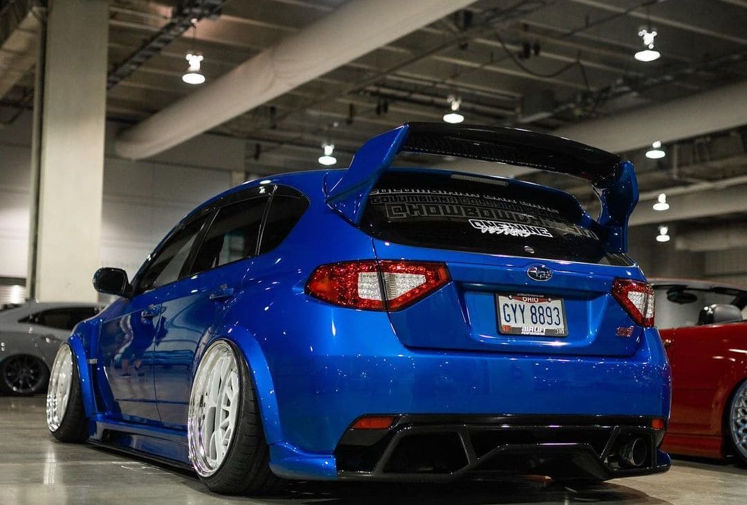 Subaru STI Hatchback With Rims