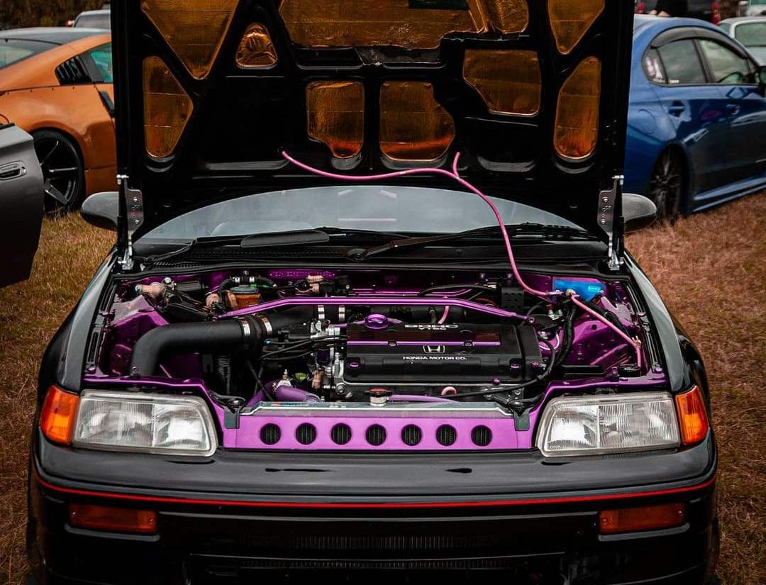 Honda CRX Engine bay