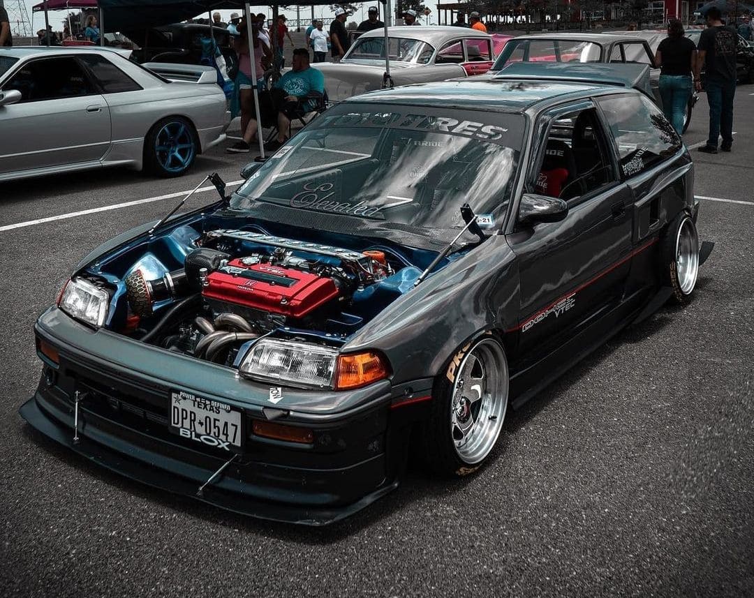 89 Honda Civic Hatch Engine bay