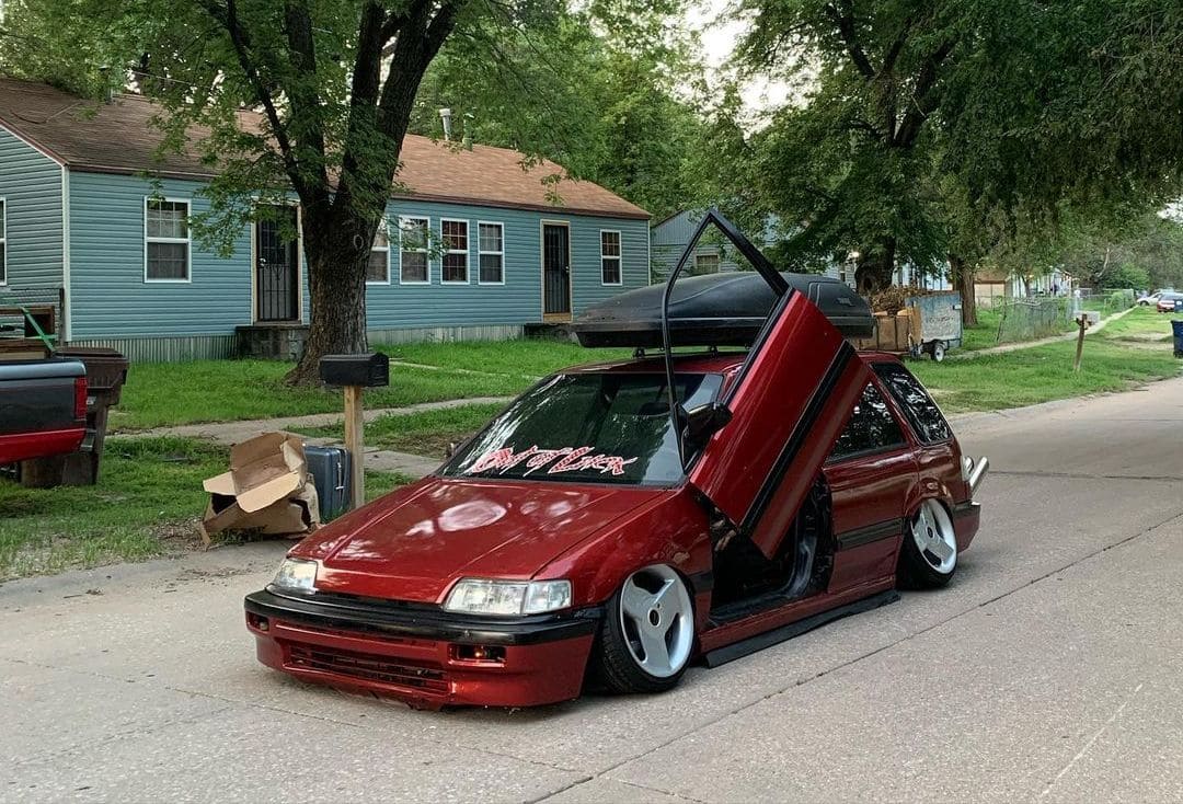 Honda Civic Wagon On Air suspension 