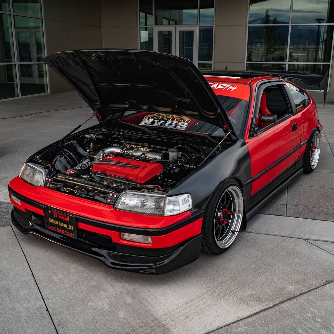 1990 Honda CRX SI Engine bay