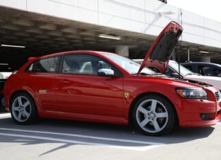 Gabriella Rico’s 2009 Passion Red Volvo C30 R-Design Gabriella Rico's 2009 Passion Red Volvo C30 R-Design