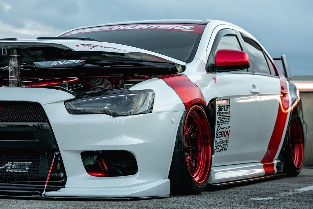 Lancer Mitsubishi Evolution X On Air Suspension 