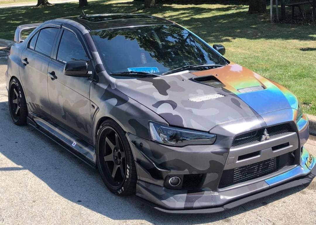 Wrapped Mitsubishi Lancer EVO X 