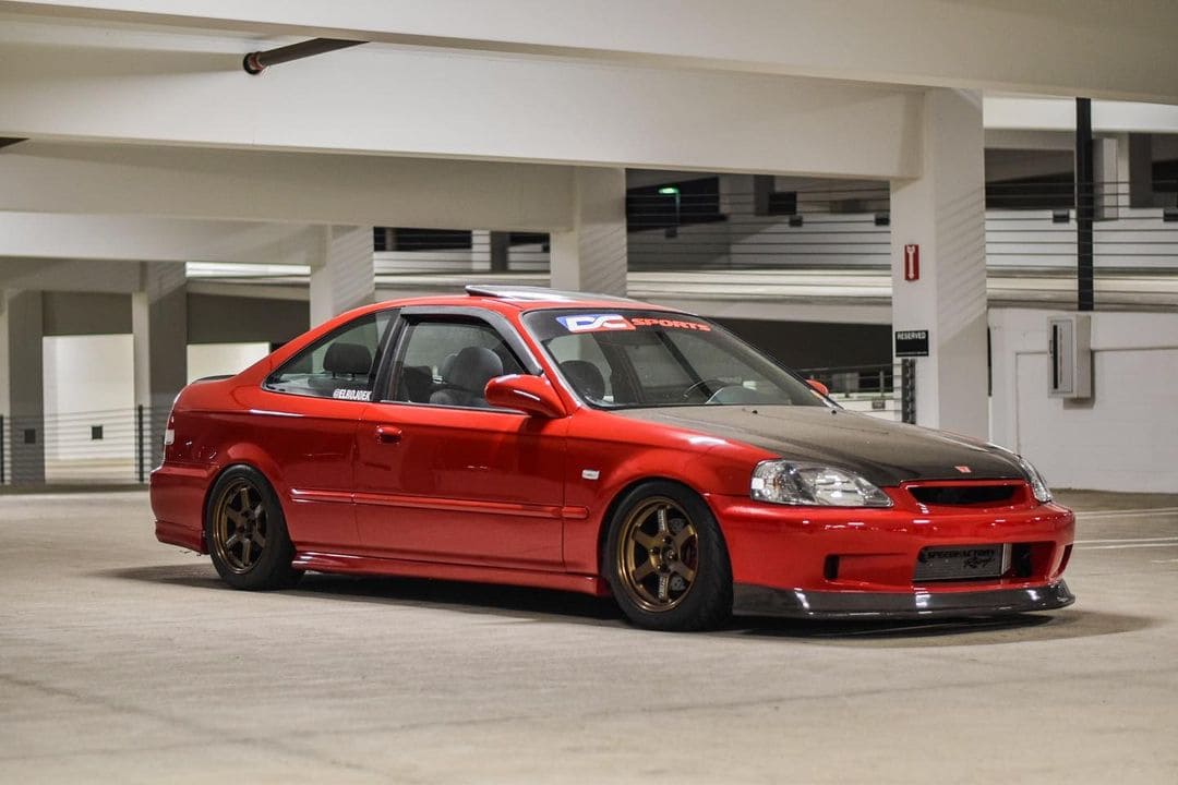 Lowered Honda Civic ej8