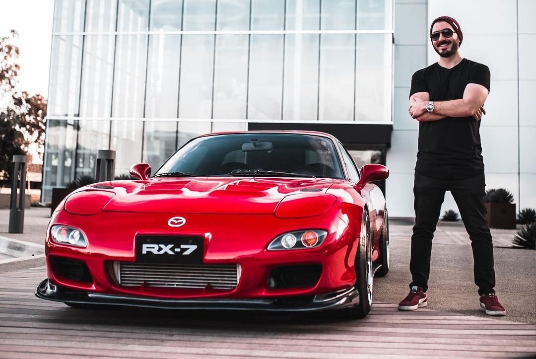 Andrew with his 1993 Mazda RX7