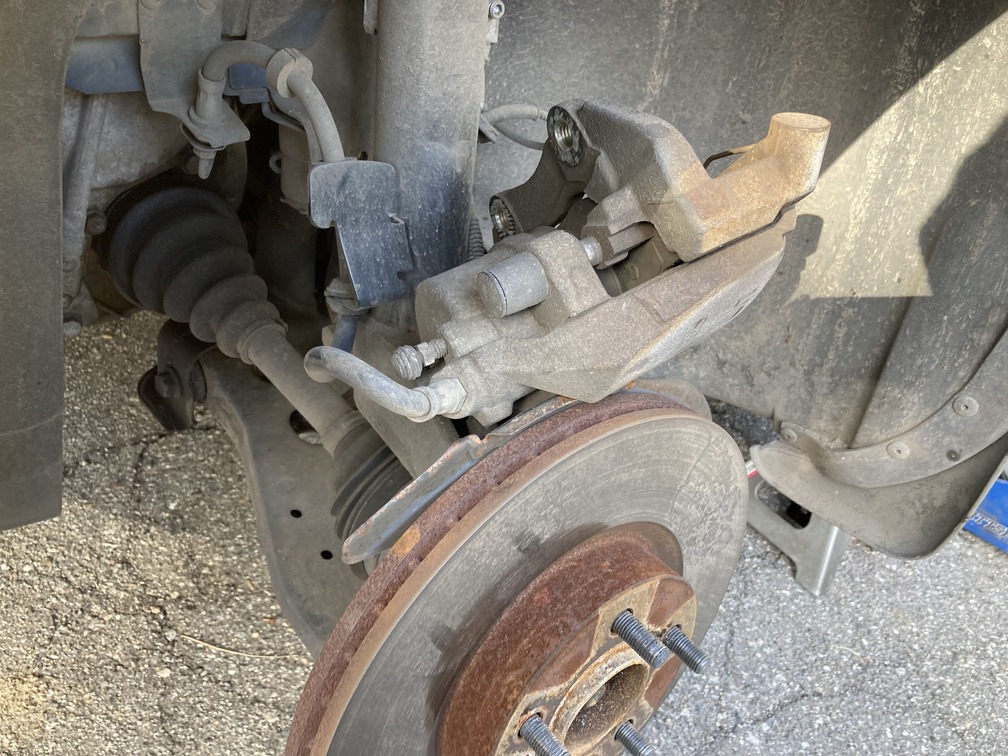 volvo c40 c30 v50 c70 remove front rotor brake