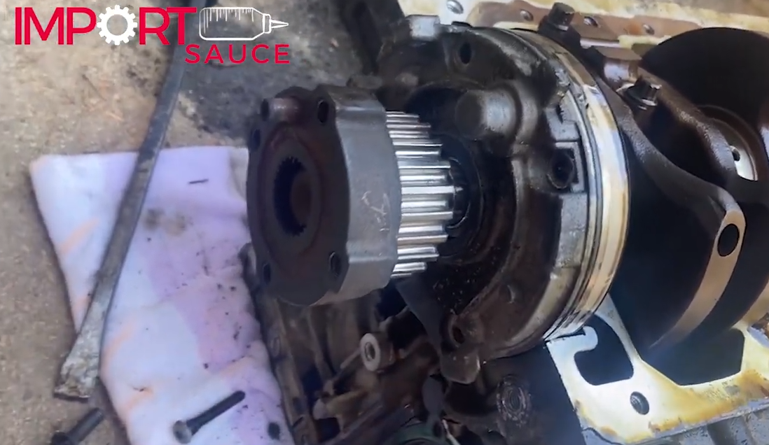 Volvo P1 Chassis S40 C30 V50 C70 Oil Pump Removal