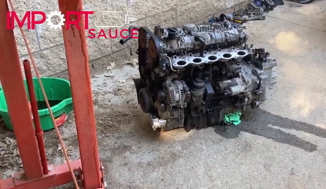 Volvo P1 Chassis S40 V50 C30 C70 T5 Engine Removal